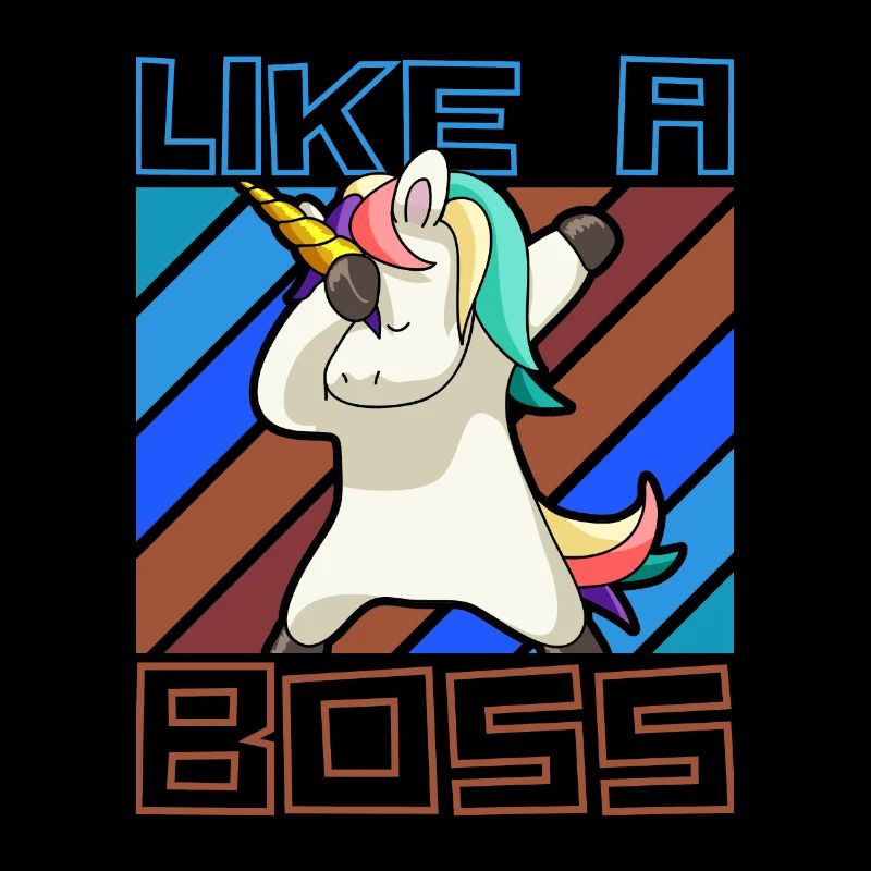 Comme un patron - Drôle de licorne Dabbing Saying