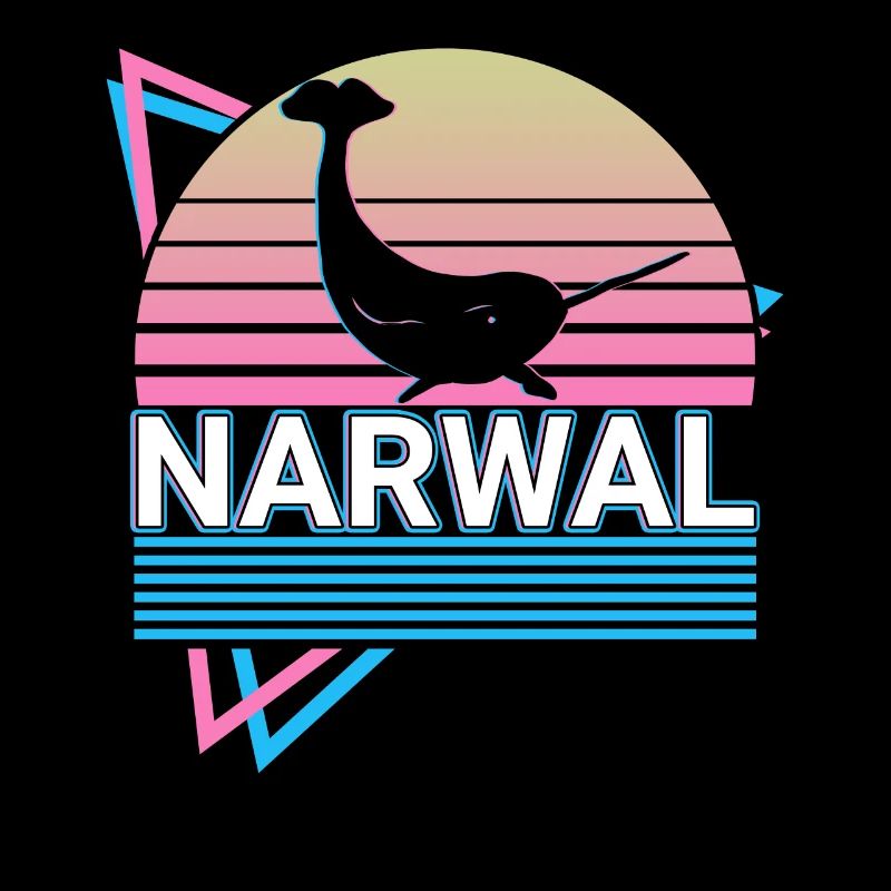 Narwal Retro Geschenk