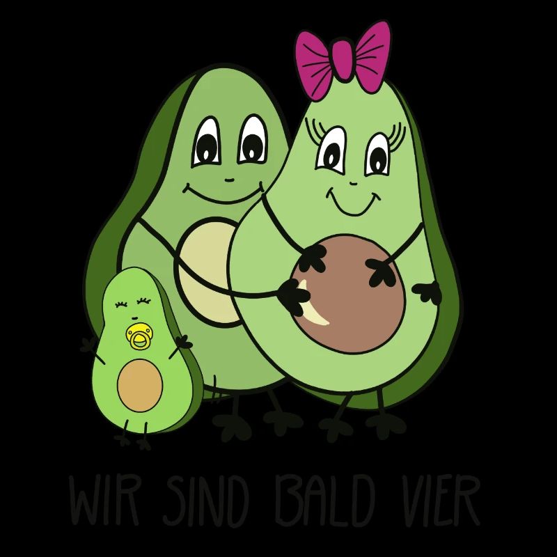 Wir sind bald vier 4 Avocado - Ankündigung