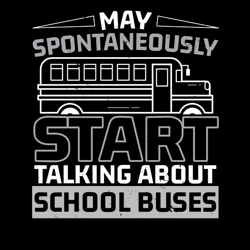 Can talk spontaneously about school buses