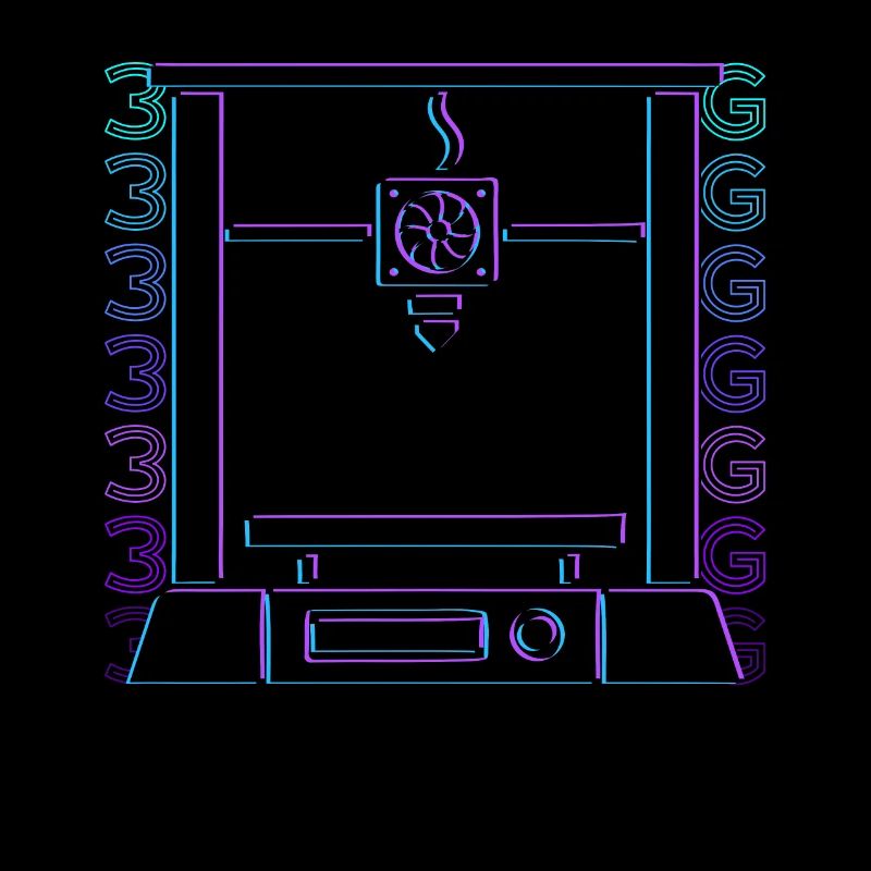 3D Printing 3D Printer Retro Gift