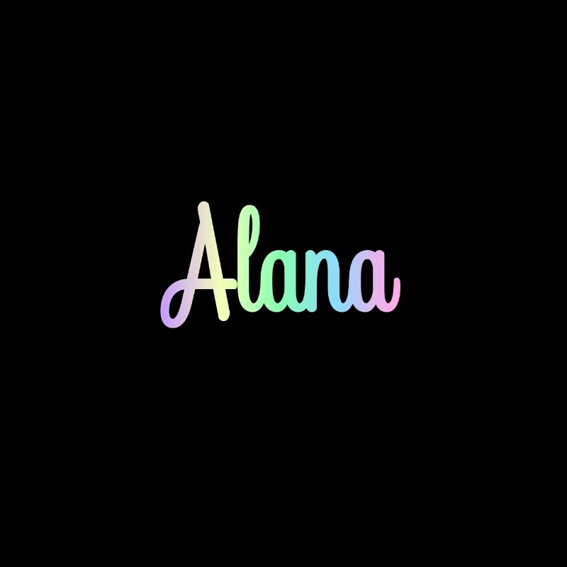 ALANA Rainbow Minimalist Cursive