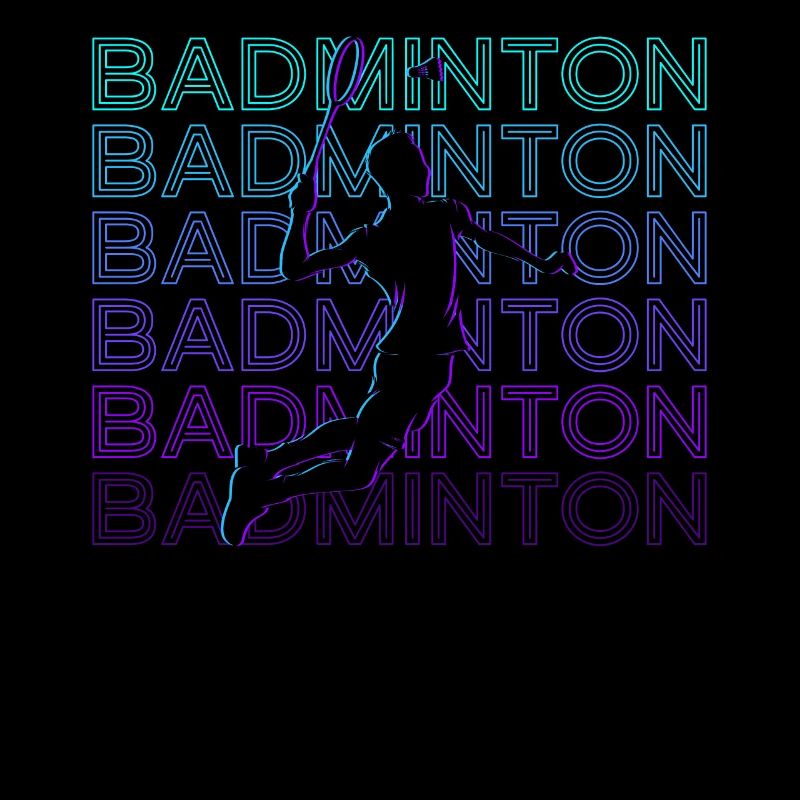 Badminton Player Retro Gift
