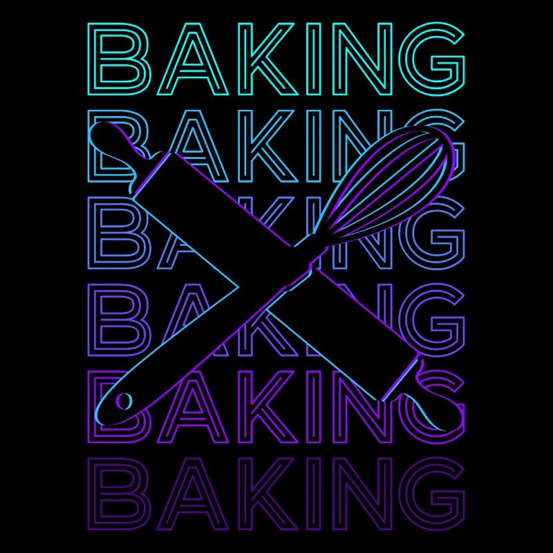 Backen Bäcker Backen Retro Geschenk