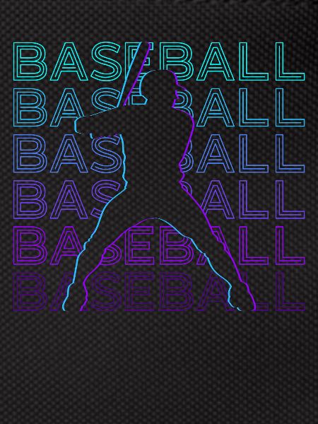 Baseball Player Retro Gift