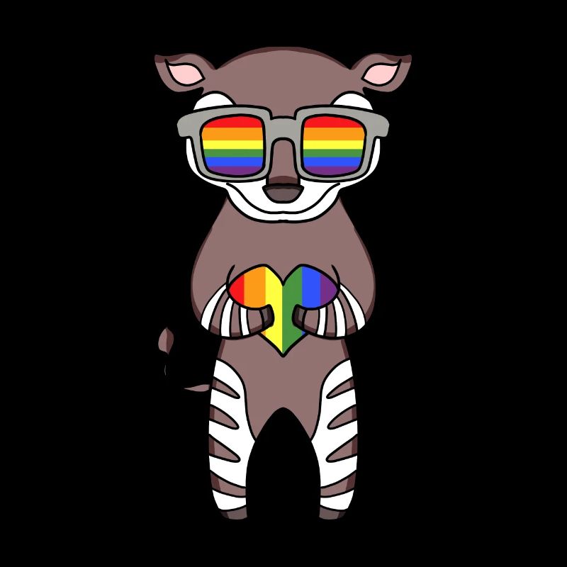 LGBT Tier Okapi Regenbogen