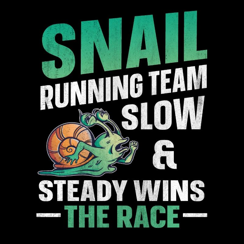 Snail Running Team Drôle Snail Runner