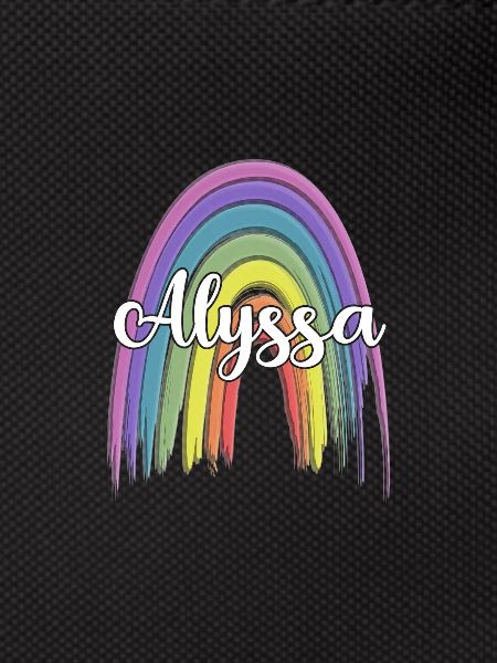 ALYSSA Rainbow Cursive