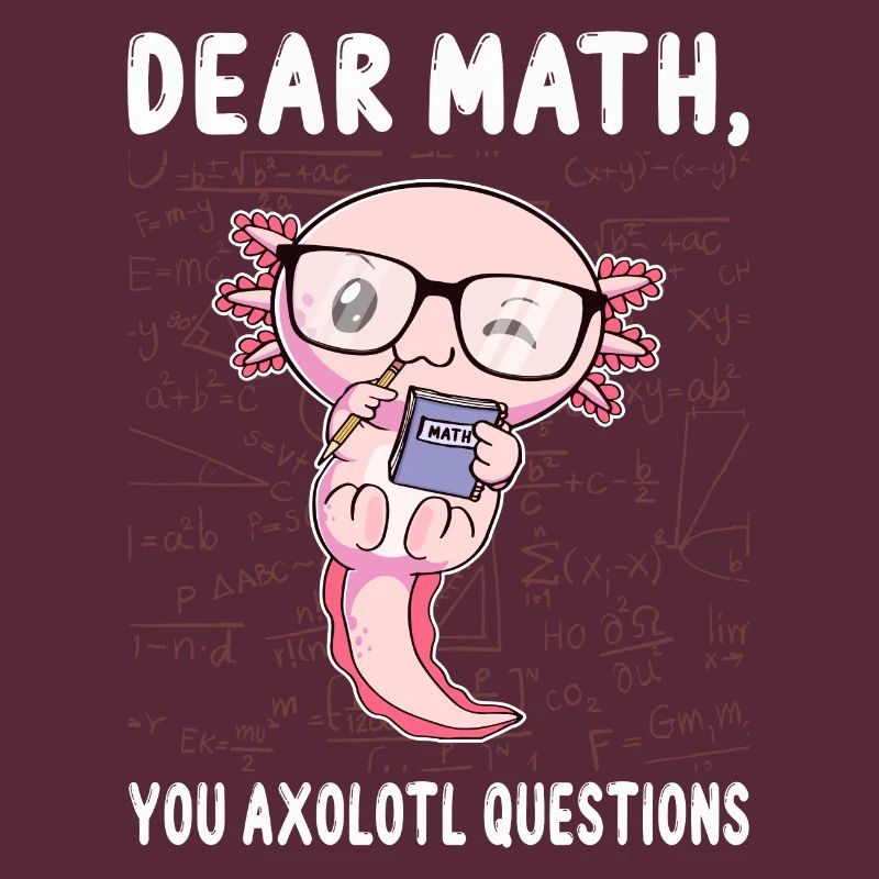 Funny Math Axolotl Math Gift