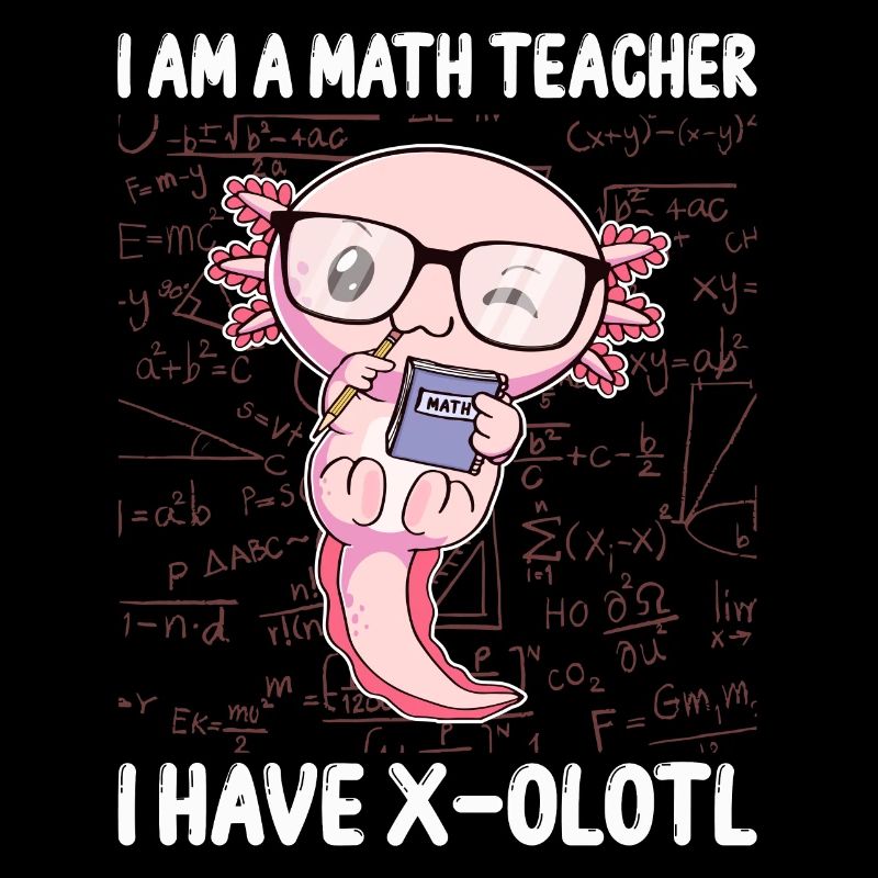 Funny Math Kawaii Axolotl Gift