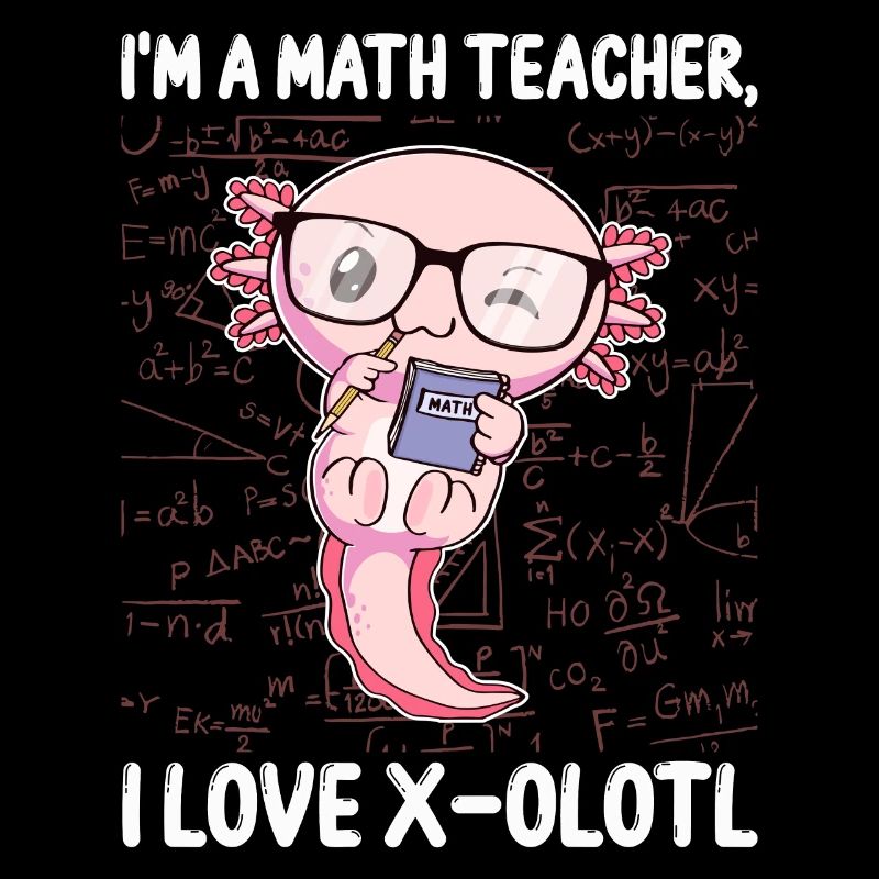 Drôle math Kawaii Axolotl Cadeau