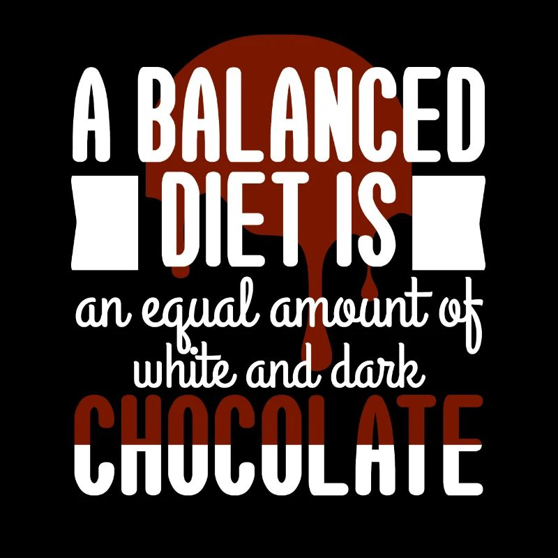 White Dark Chocolate Balanced Diet