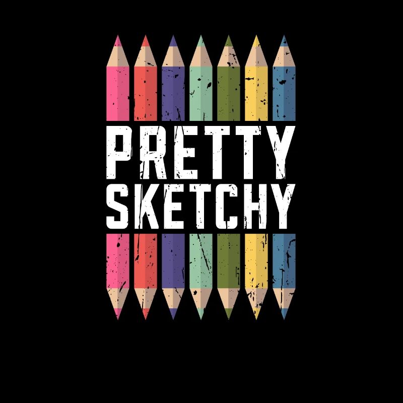 Pretty Sketchy Fun Art - crayons