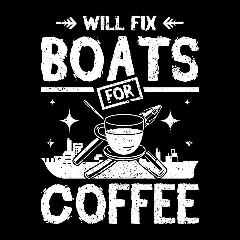 Réparera les bateaux pour le café