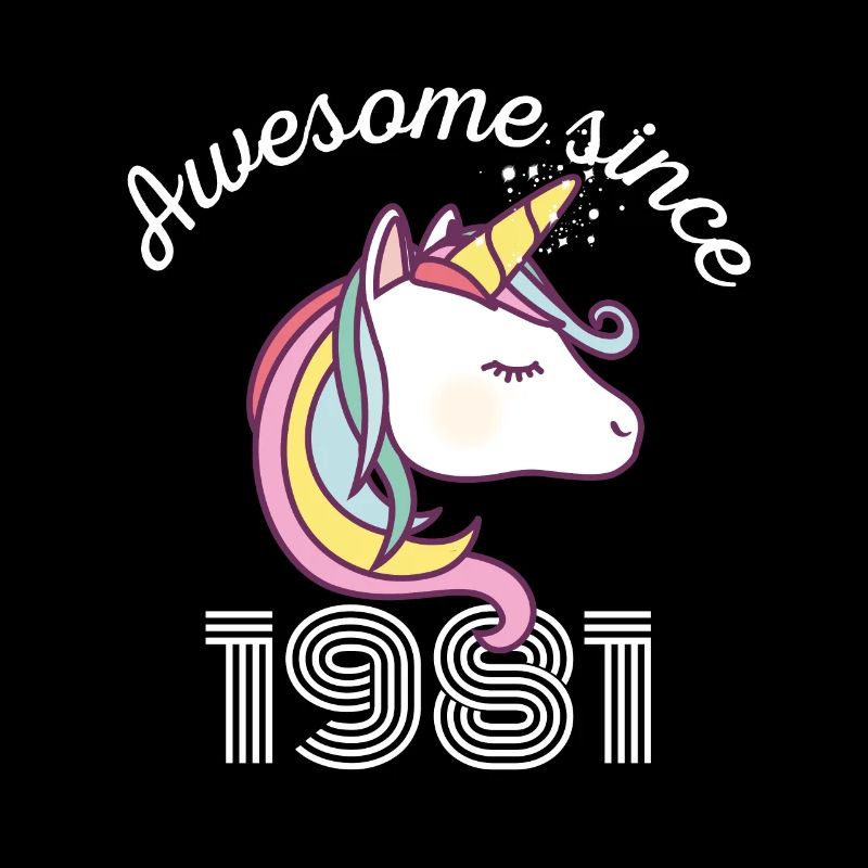 Funny Birthday Awesome Since 1981