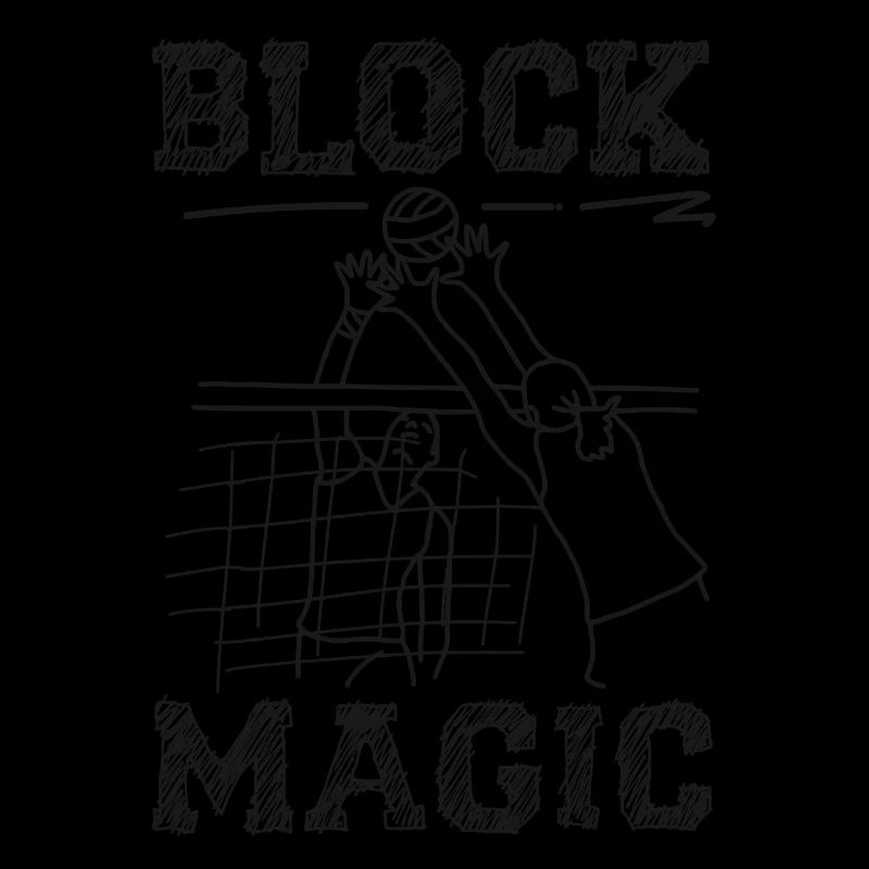 Volleyball Player Team Block Magic