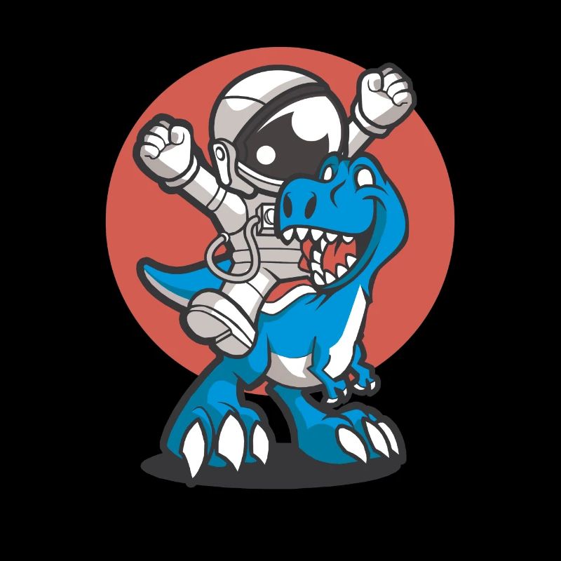 Astronaut rides on Dino gift