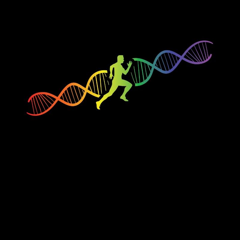 DNA Helix Rainbow Genetics Jogging Colorful