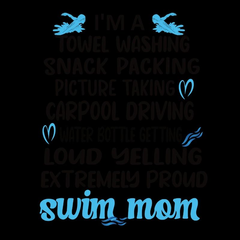Schwimmmama Mama Eines Schwimmers Schwimm-Mutter