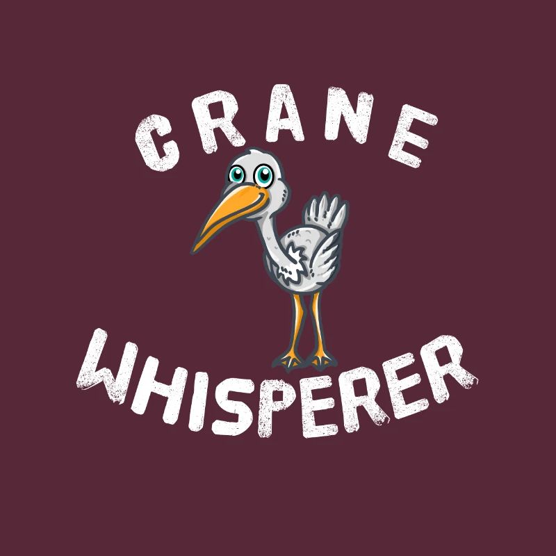 Crane Whisperer Kranich Flüsterer Vogel Nerd