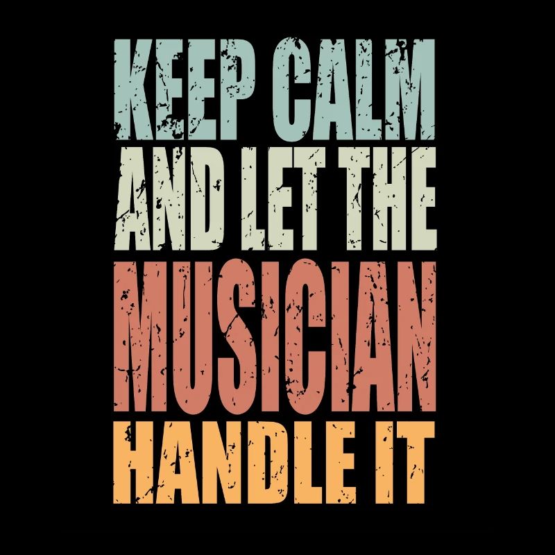 Keep Calm Musiker Spruch Musiker Geschenk