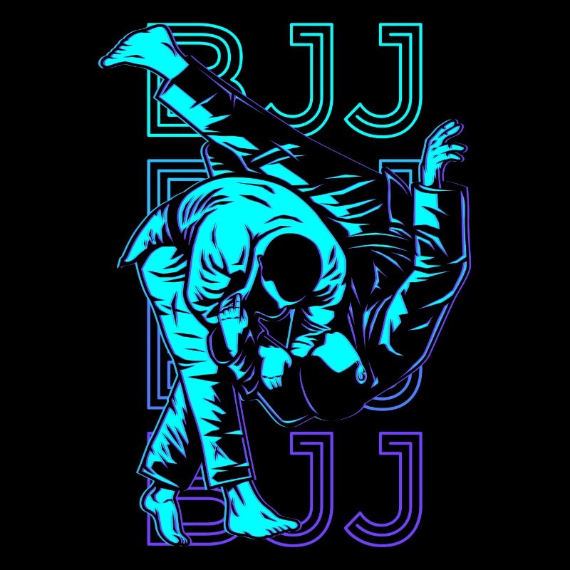 BJJ Brasilianisches Jiu Jitsu Retro Geschenk