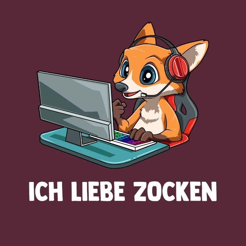 Ich Liebe Computer Zocken - Gaming Fuchs Computer