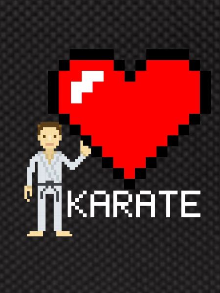 Karate Pixel - Karate Geschenkidee