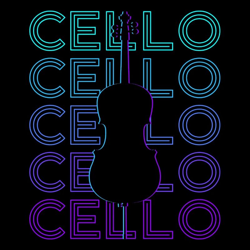 Cello Cellist Retro Geschenk