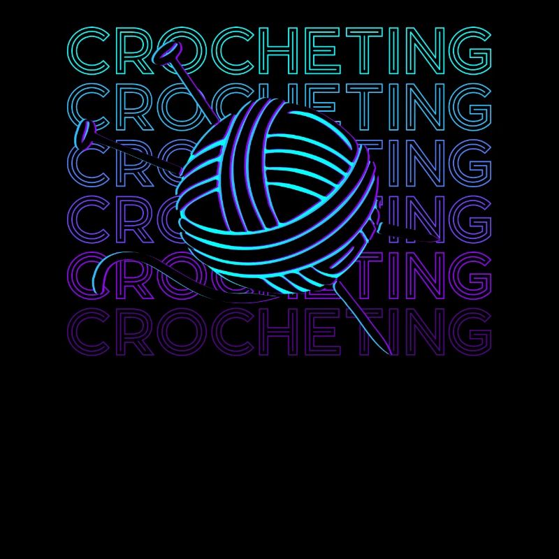 Crochet Crochet Crochet Crochet Retro Gift