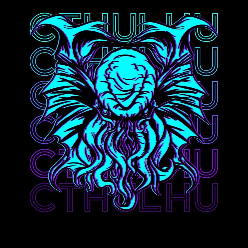 Cthulhu Necronomicon Monster Retro Cadeau