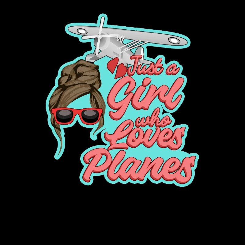 Flugzeug Pilot Fliegen Liebe Mädchen I Geschenk