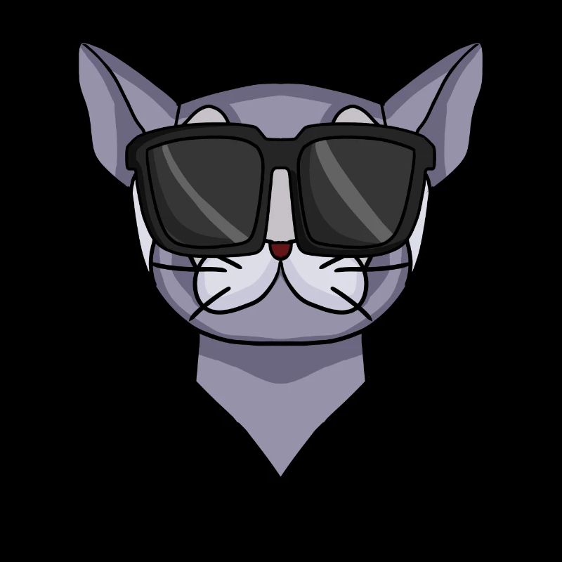 Chat British Shorthair avec lunettes de soleil