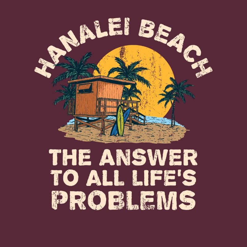 Hanalei Beach Answer To All Life's Problems