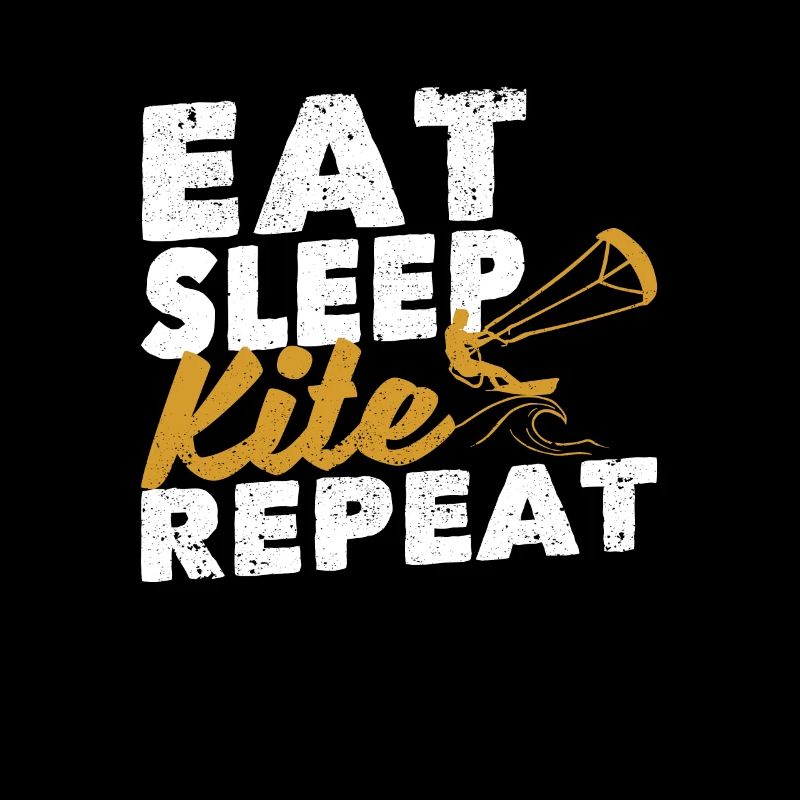 Manger Dormir Kite Répéter KiteboardIng Drôle