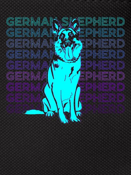 German Shepherd Retro