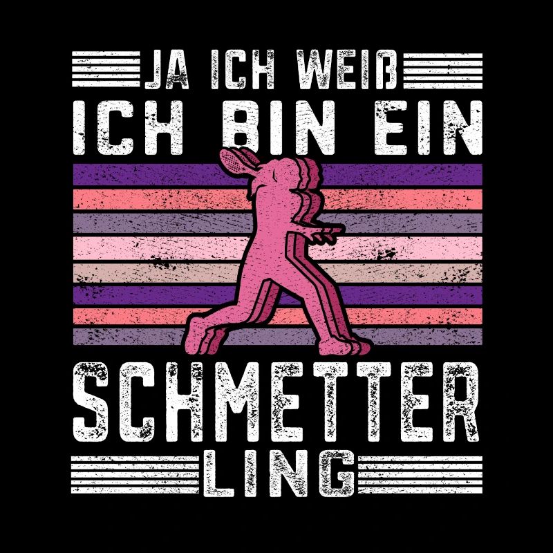 Ich bin ein Schmetter Ling Squashspieler Geschenk