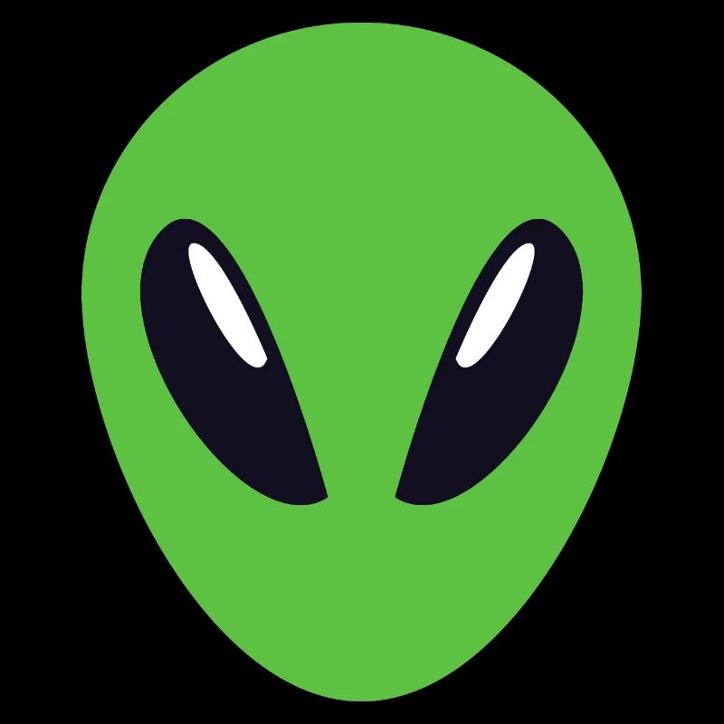 Green cute alien