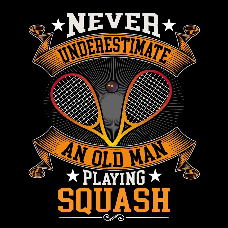 Cool Squash Papa Joueur de Squash Père