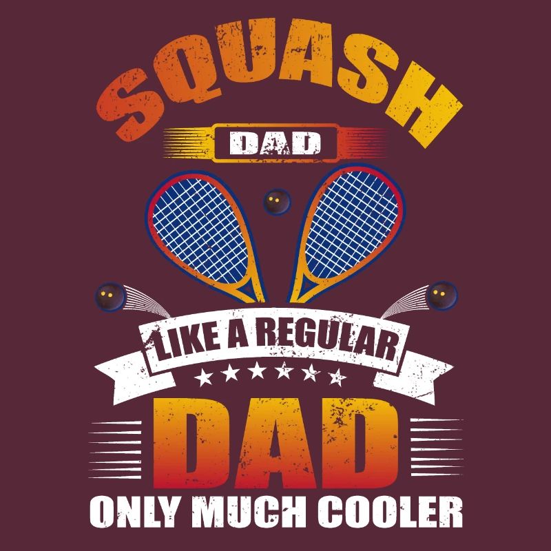 Cool Squash Dad Squash Player Father