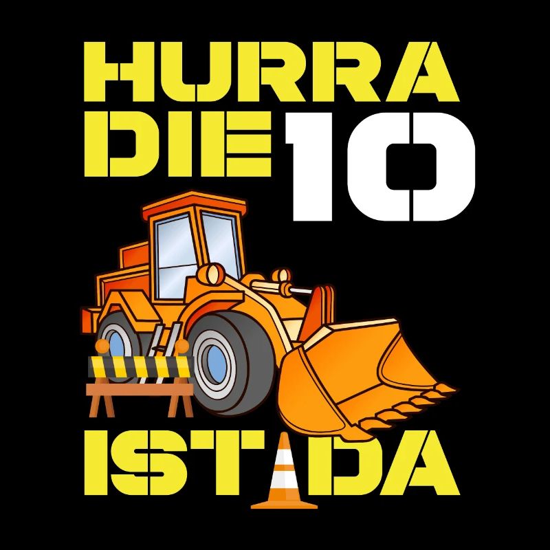 Excavator 10th Birthday Excavator Driver Boy Gift