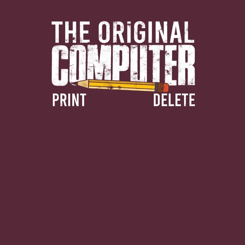 The original computer print delete - computer
