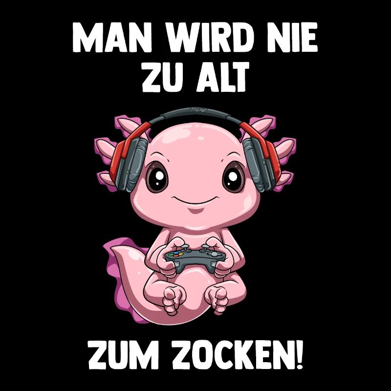 Lustiger Gaming Axolotl - Computer Spiele