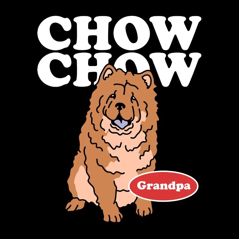 Chow Chow Grandpa Hundebesitzer Hunde Geschenk