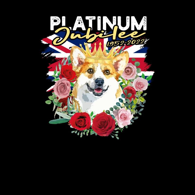 Platinum Jubilee 1952-2022 - corgi owner