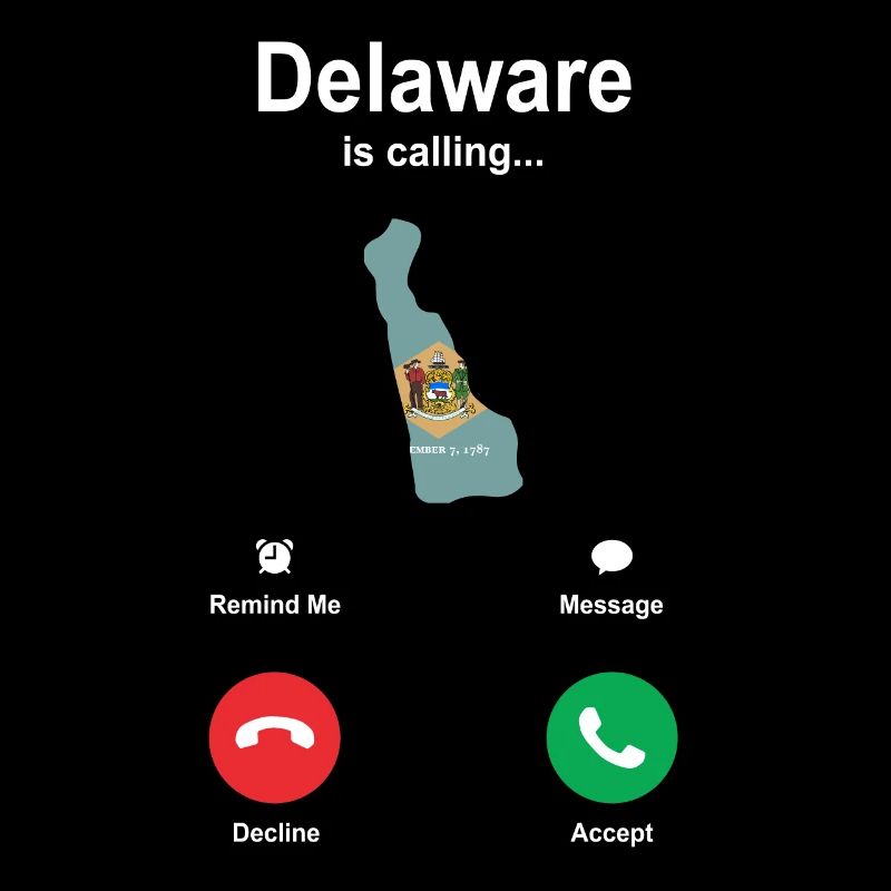 Reisendes Delaware geschenk