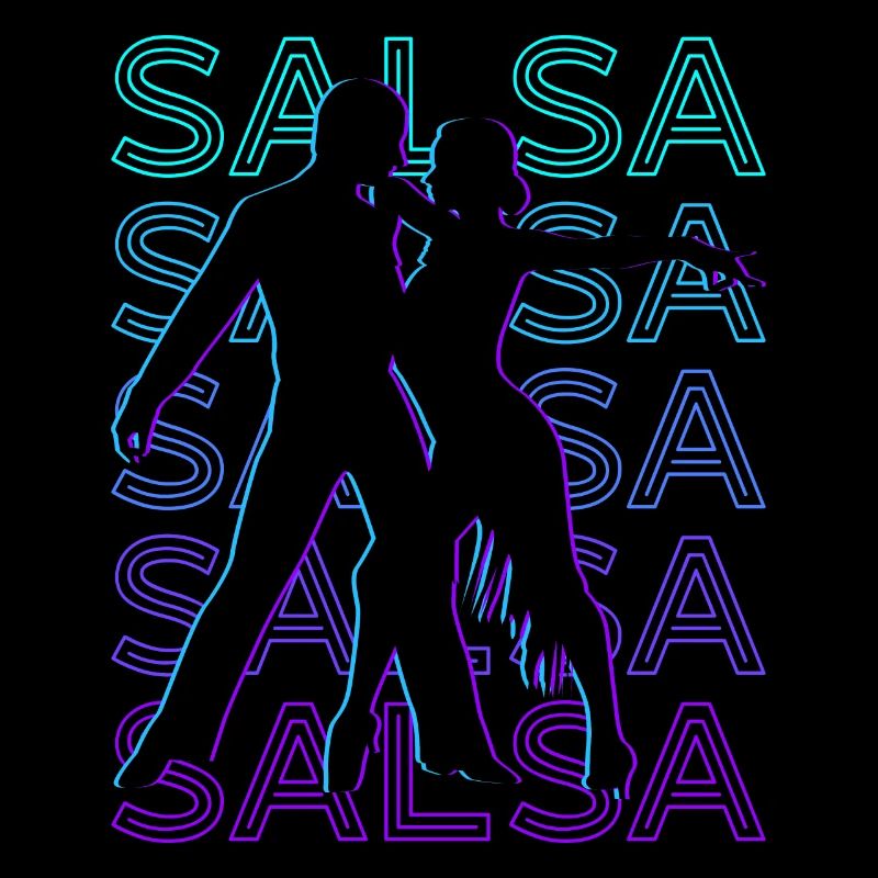 Salsa danse Salsa danse Salsa danseur Retro