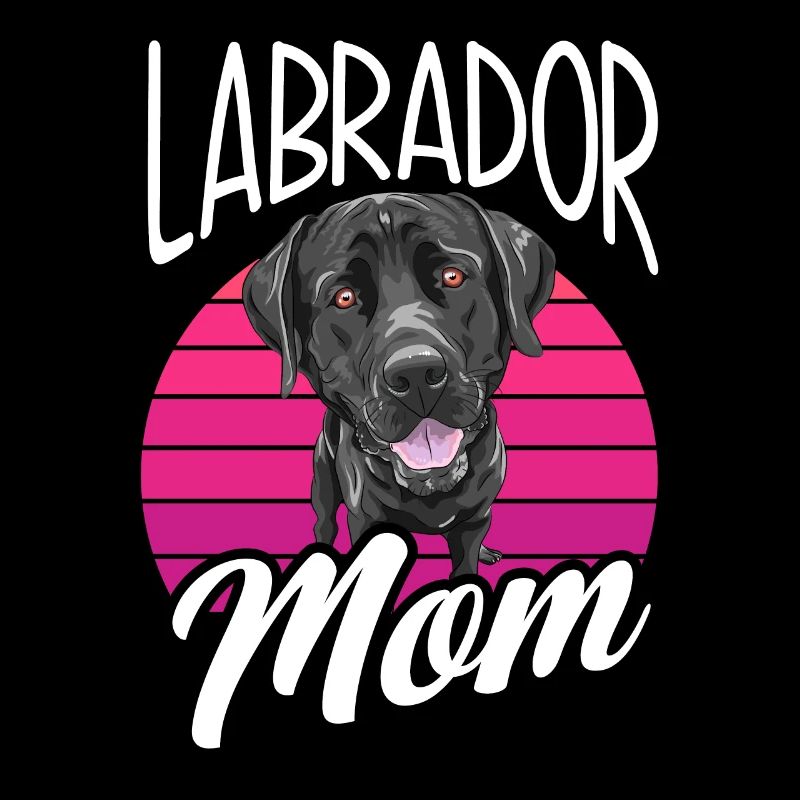 Schwarzer Labrador Labrador Mama