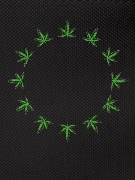 Cannabis Leaf Hemp Circle