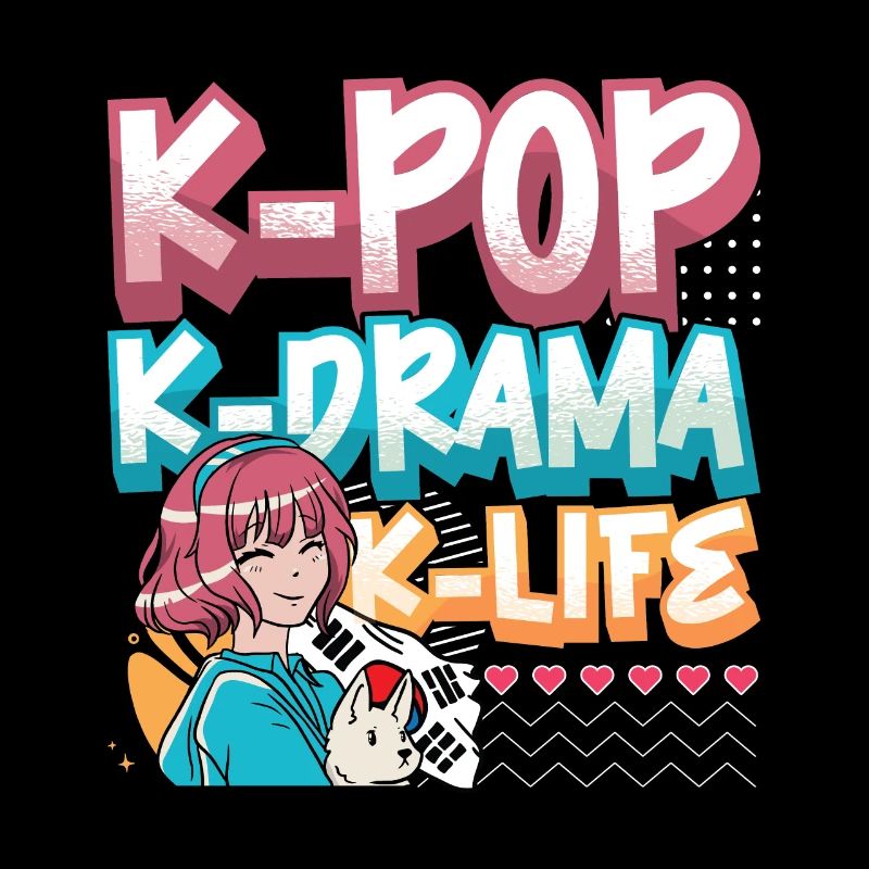 Design pop coréen pour un fan de mode K-Pop